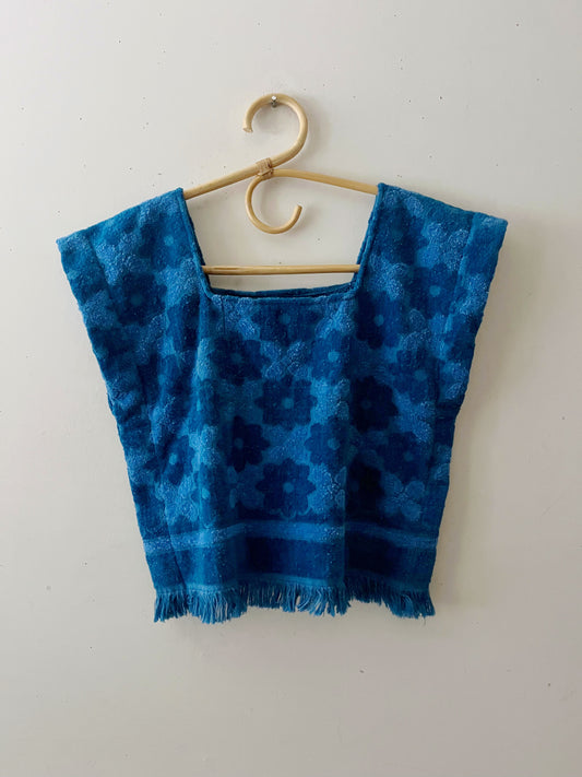Blueberry Blue Towel Top| S/M