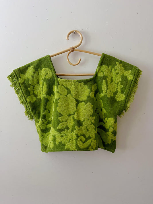 Green Goddess Towel Top| M/L