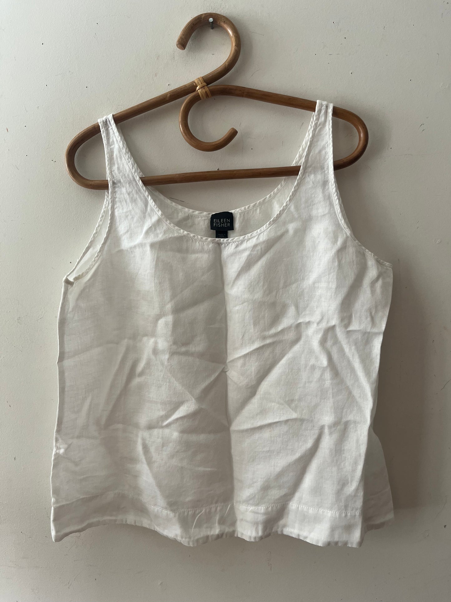 Classic White Linen Tank