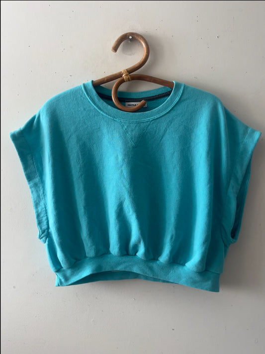 Modern Crew Sweat Top Turquoise| One Size