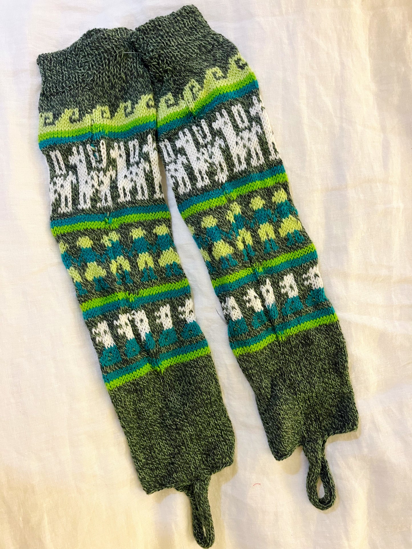 Alpaca Hand Knit Leg Warmers