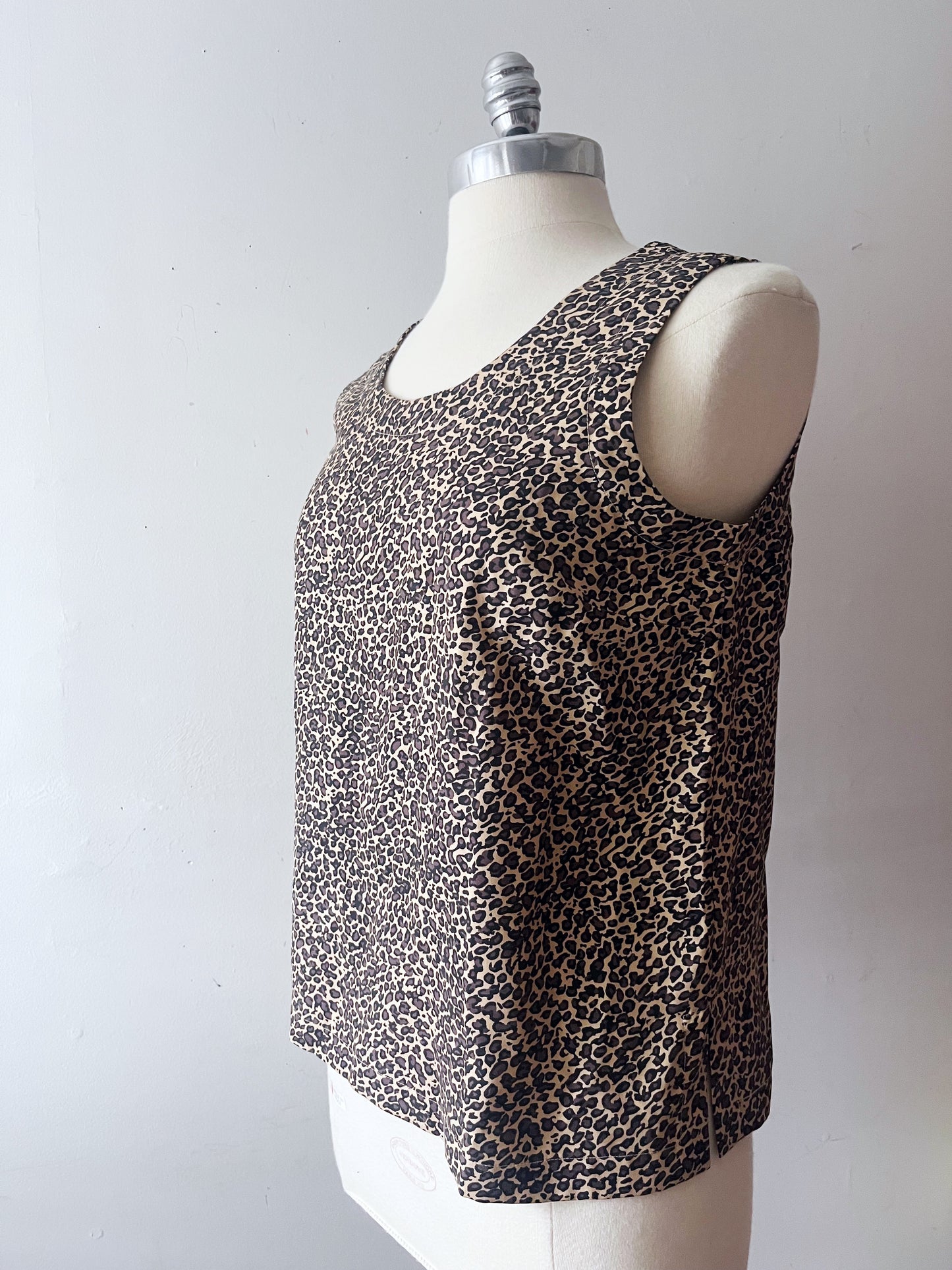 Silk Leopard Tank