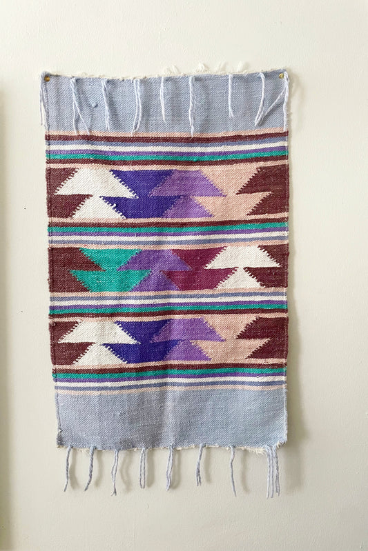80s Southwest Textile Tapestry Art Wall Hanging