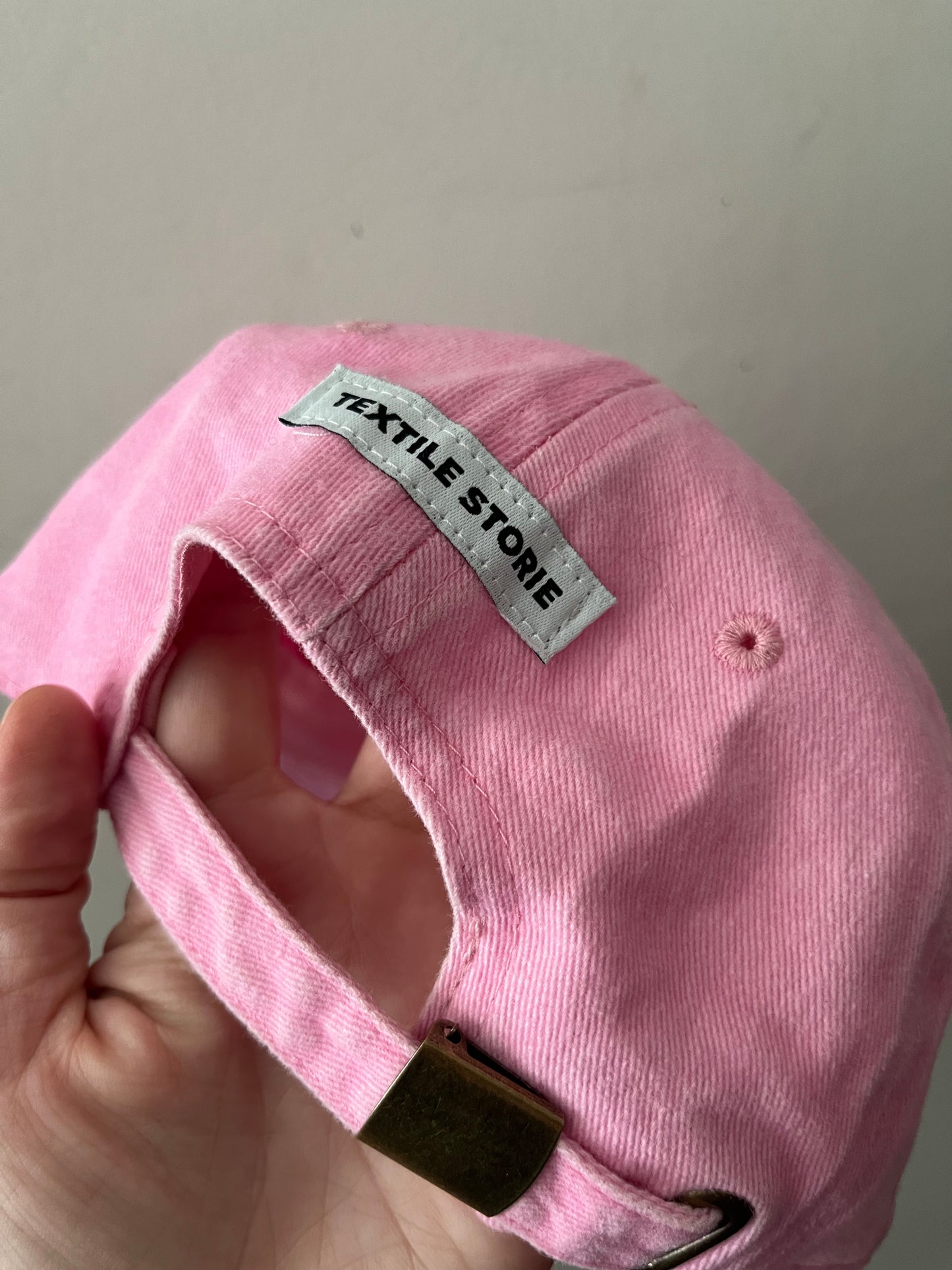 Gem Pop Vintage Baseball Cap Hat- Vintage Wash Pink